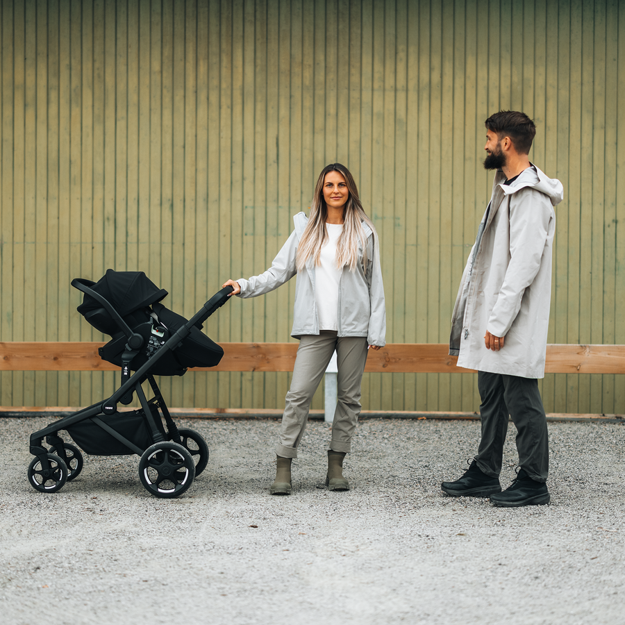 Thule Sleek 2 universālie ratiņi 2in1 Black on Black – 6