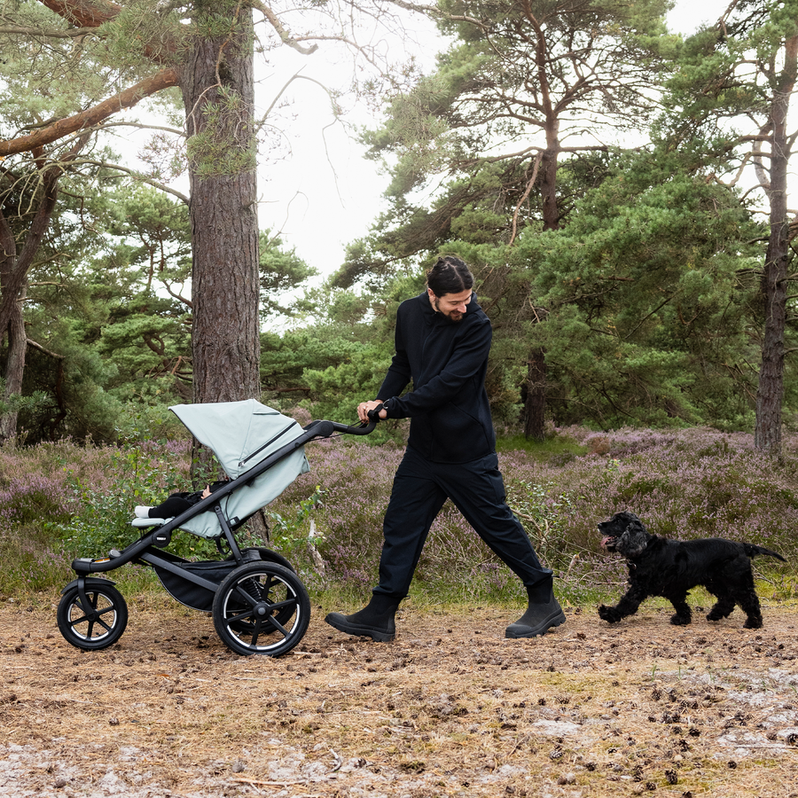 Thule Urban Glide 3 universālie ratiņi 2in1 Mist Green on Black – 4