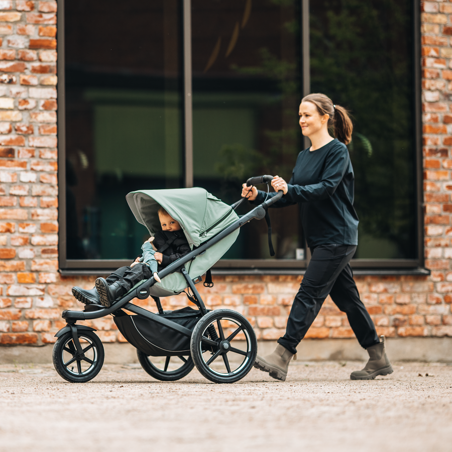 Thule Urban Glide 3 universālie ratiņi 2in1 Mist Green on Black – 9