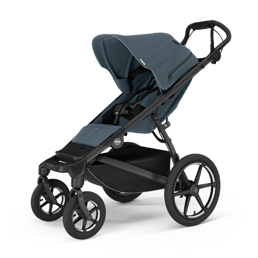 Thule Urban Glide 4-wheel universālie ratiņi 2in1 Dark Slate on Black – 2
