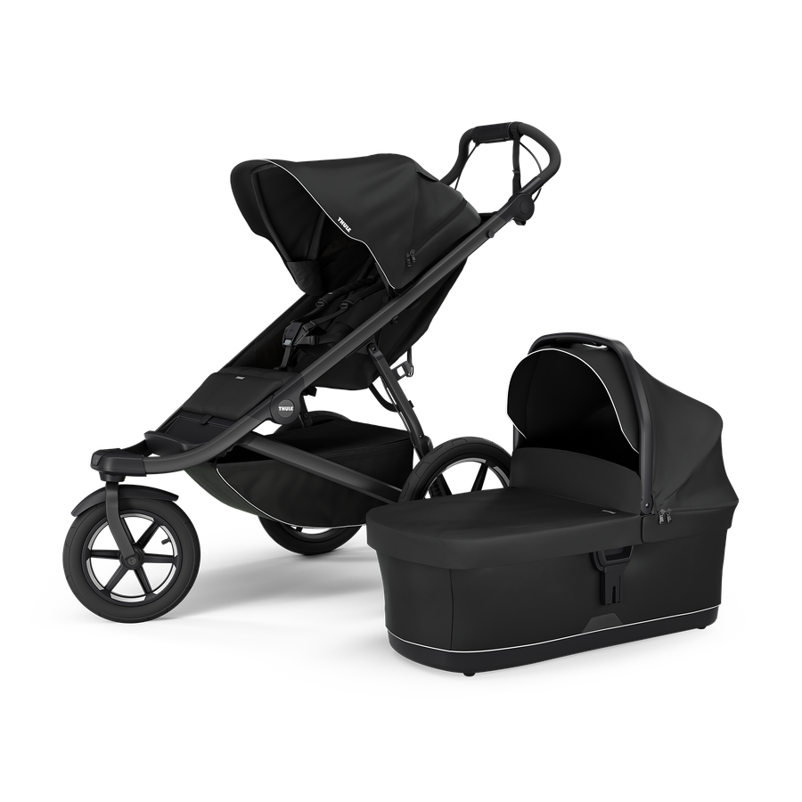 Thule Urban Glide 3 universālie ratiņi 2in1 Black on Black