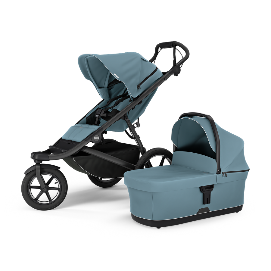 Thule Urban Glide 3 universālie ratiņi 2in1 Mid Blue on Black