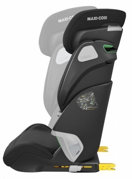 Melns Maxi-Cosi bērnu autokrēsliņš ar regulējamu muguras balstu un Isofix stiprinājumu