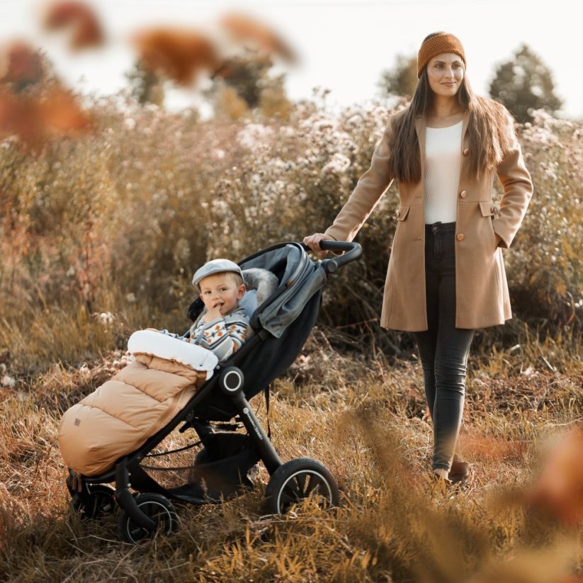 Petite&Mars Comfy 4in1 ziemas guļammaiss ratiem – Forever Black – 6