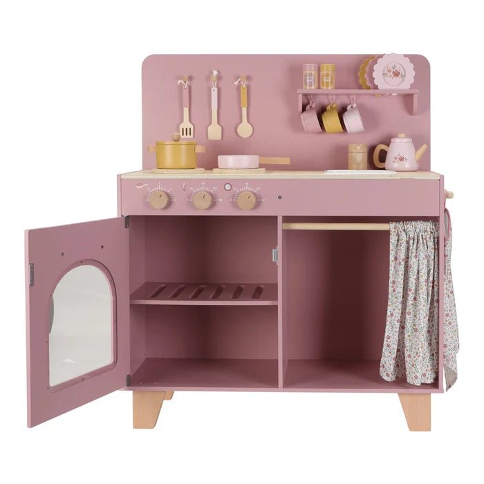 Little Dutch koka rotaļu virtuve ar skaņu – Pink – foto 3