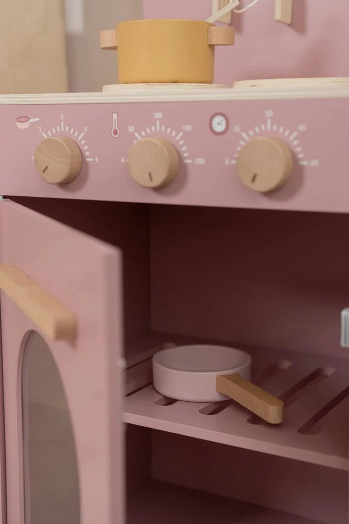 Little Dutch koka rotaļu virtuve ar skaņu – Pink – foto 2