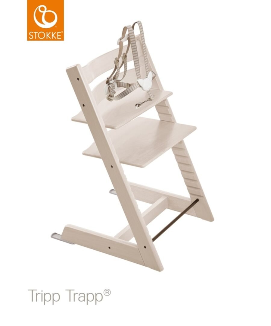 Stokke Tripp Trapp barošanas krēsls – Whitewash – foto 4