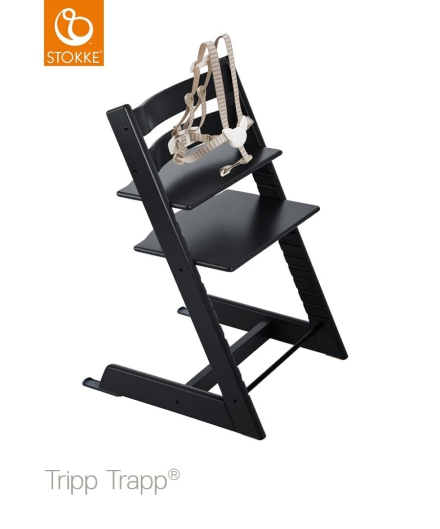 Stokke Tripp Trapp barošanas krēsls – Black – foto 4