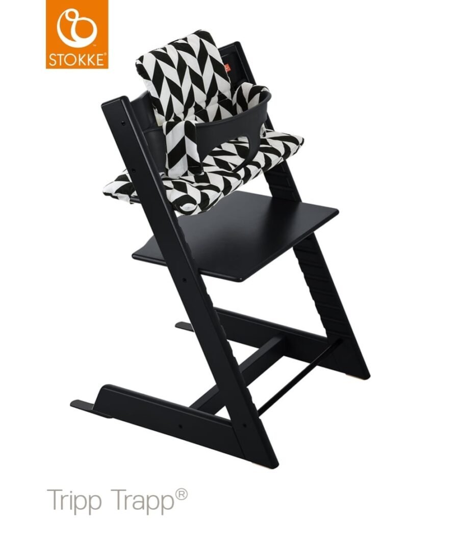 Stokke Tripp Trapp barošanas krēsls – Black – foto 3