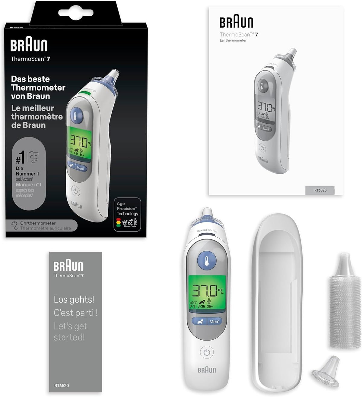 Braun ThermoScan 7 IRT6520 auss termometrs