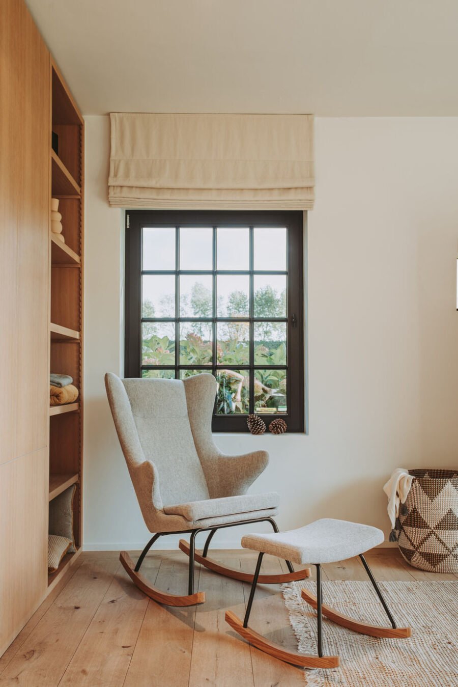 Quax šūpojošā krēsla De Luxe kāju balsts - Sand Grey
