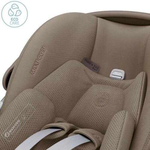 Maxi-Cosi Pebble 360 Pro 2 autosēdeklis smilšu tonī ar Eco Care marķējumu