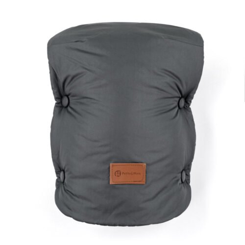 Petite&Mars Jasie ziemas cimdi ratiem – Charcoal Grey – 3