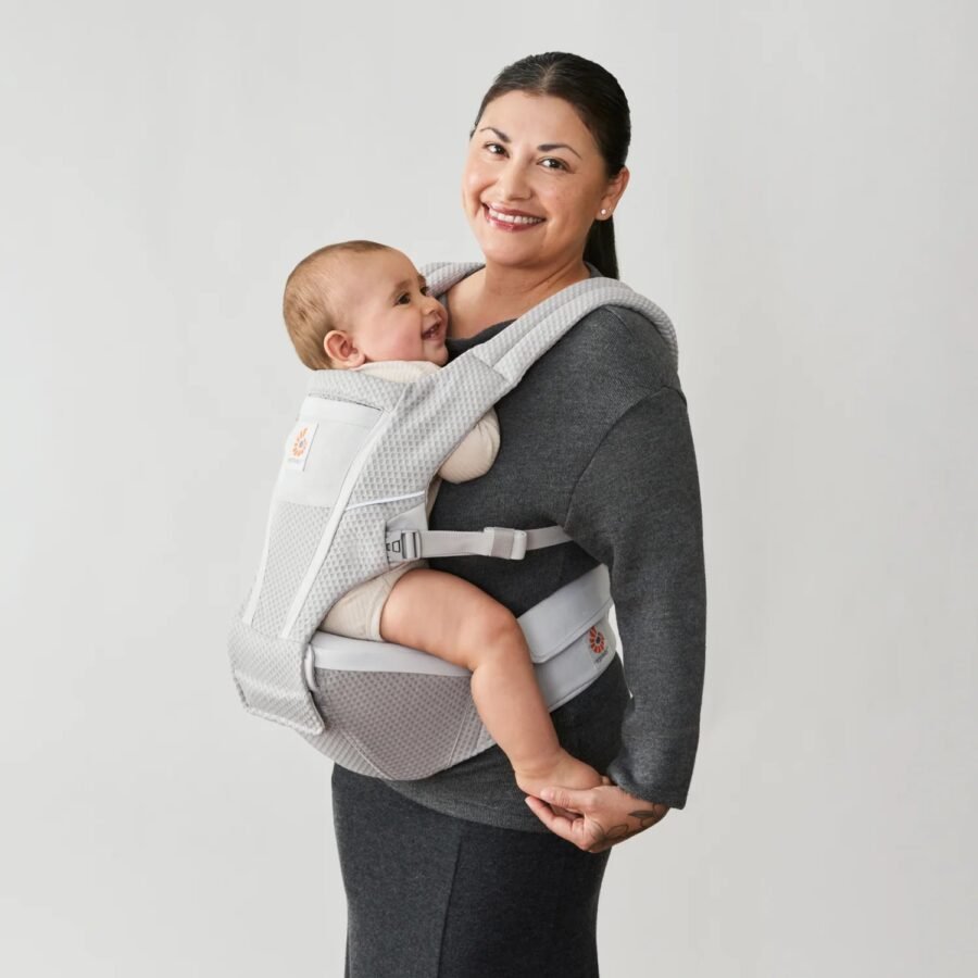 Ergobaby Alta Hip Seat ķengursoma Pearl Grey Mesh 3