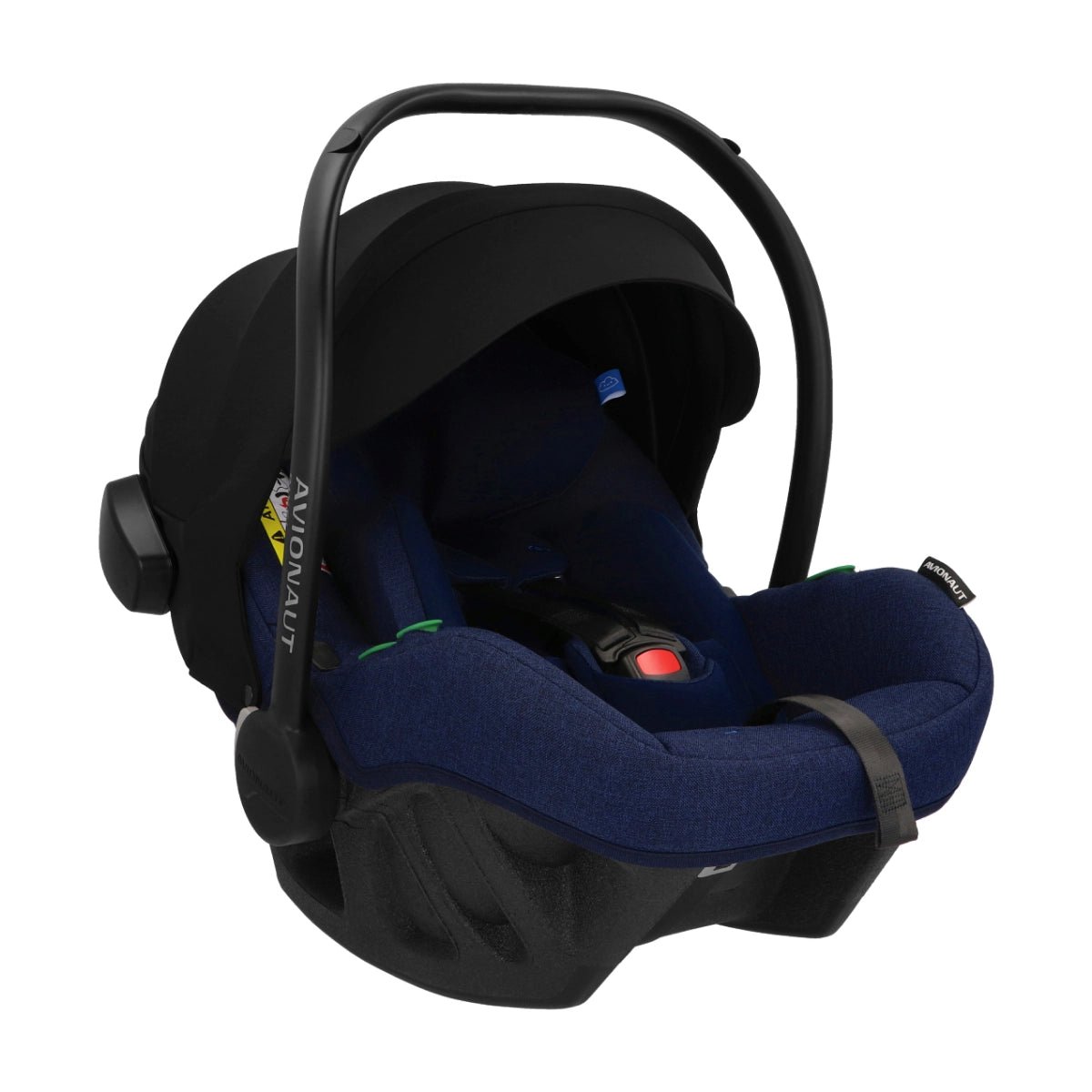 Frame-586.jpg Zila un melna zīdaiņu autokrēsliņa kulba ar rokturi un drošības jostu