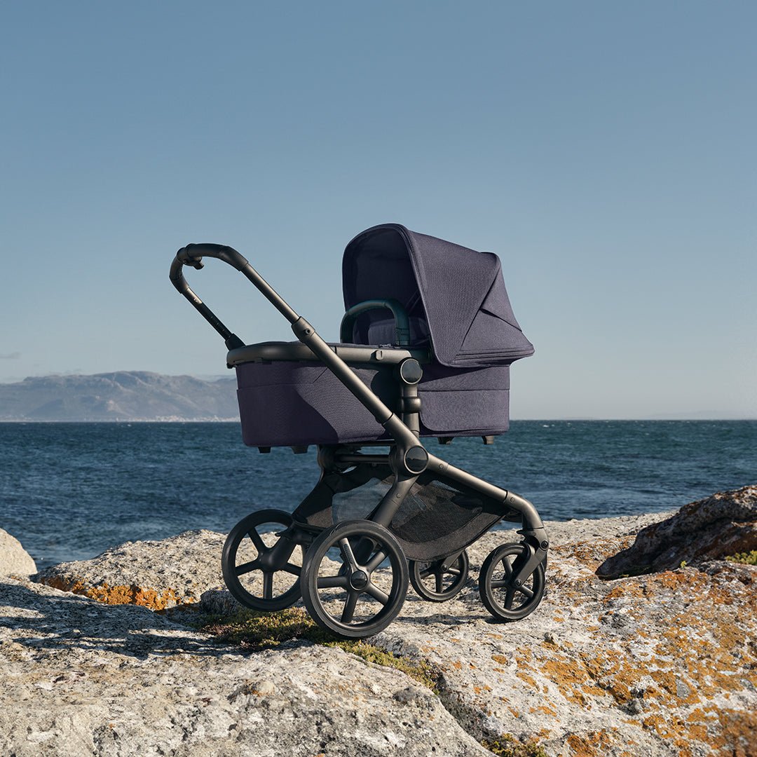 Bugaboo Fox 5 Renew universālie ratiņi 2in1 Black/Heritage Black – Misty White – 2