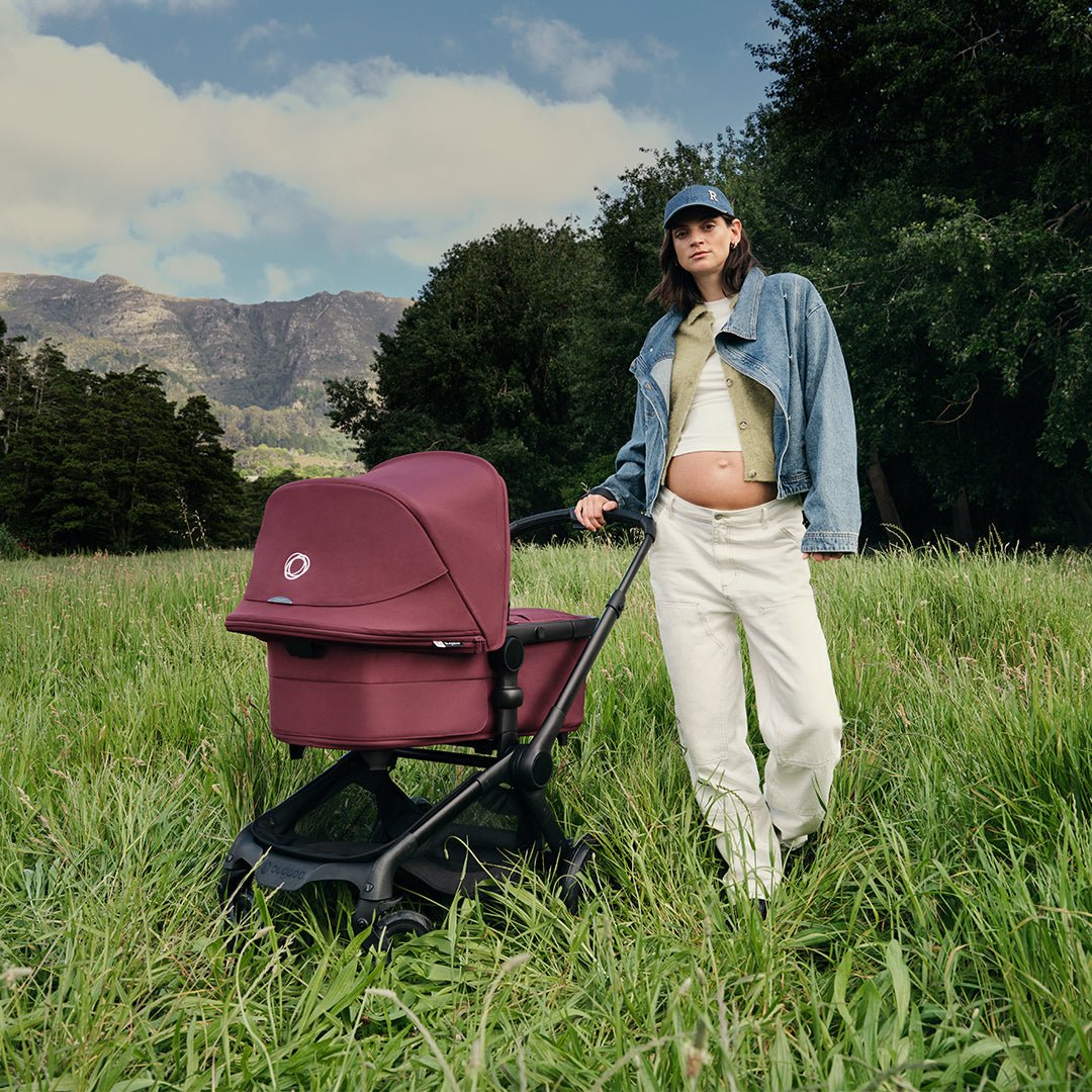 Bugaboo Fox 5 Renew universālie ratiņi 2in1 Black/Dark Cherry – 2
