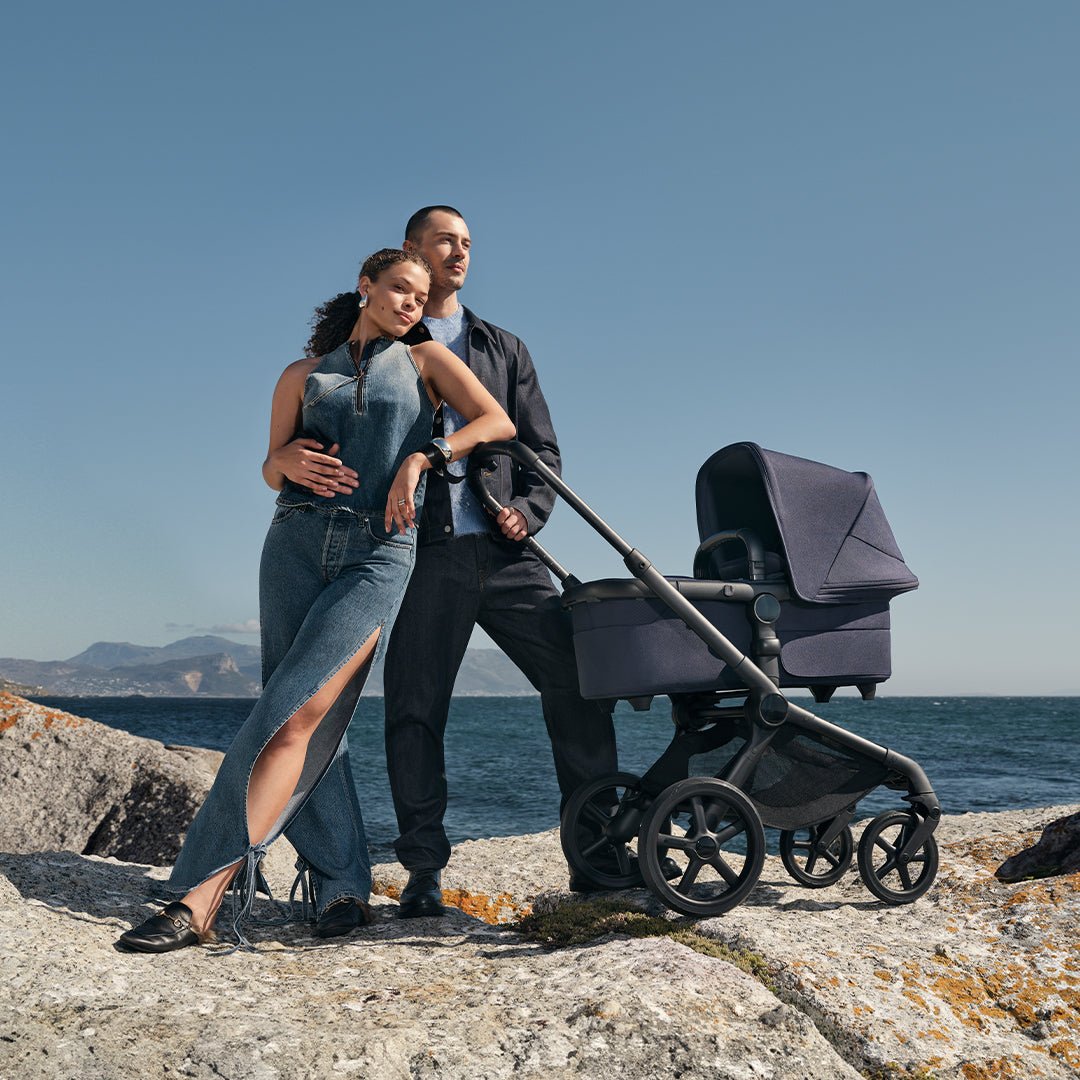 Bugaboo Fox 5 Renew universālie ratiņi 2in1 Black/Deep Indigo – 2