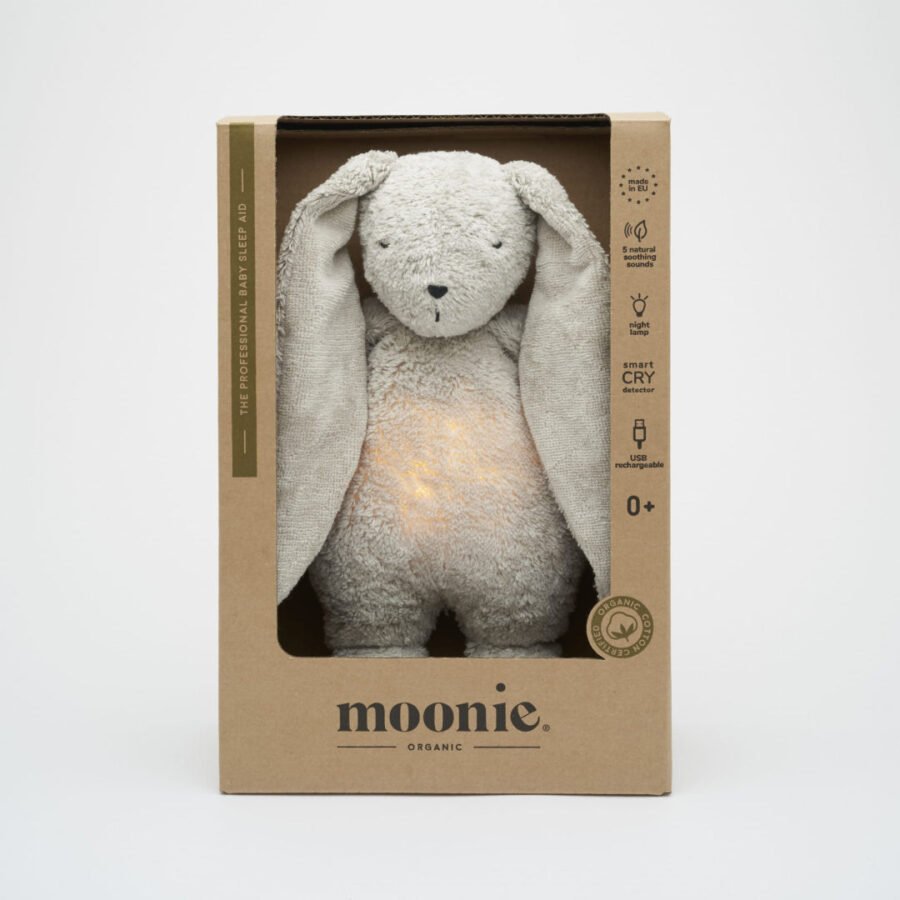 Moonie 2.0 Organic miega zaķītis - Grey