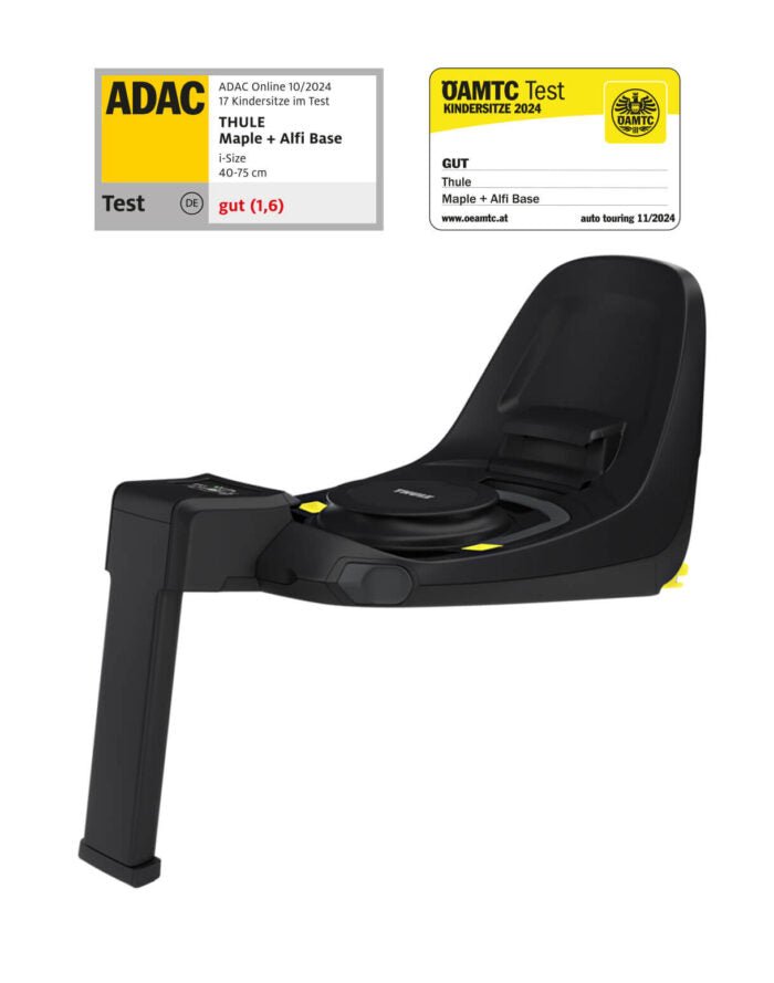 Thule Alfi ISOFIX bāze bērnu autokrēsliņam melnā krāsā ar atbalsta kāju