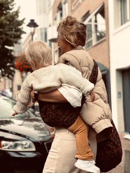 Wildride Toddler Swing Carrier ķengursoma Brown Leopard