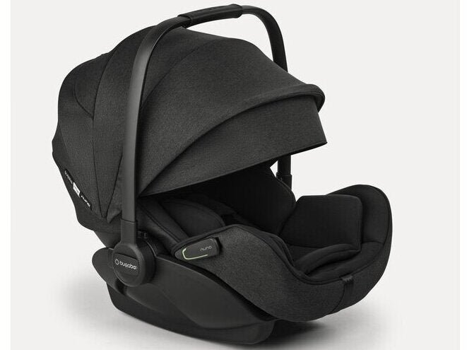 Bugaboo melns autokrēsliņš ar jumtiņu un rokturi