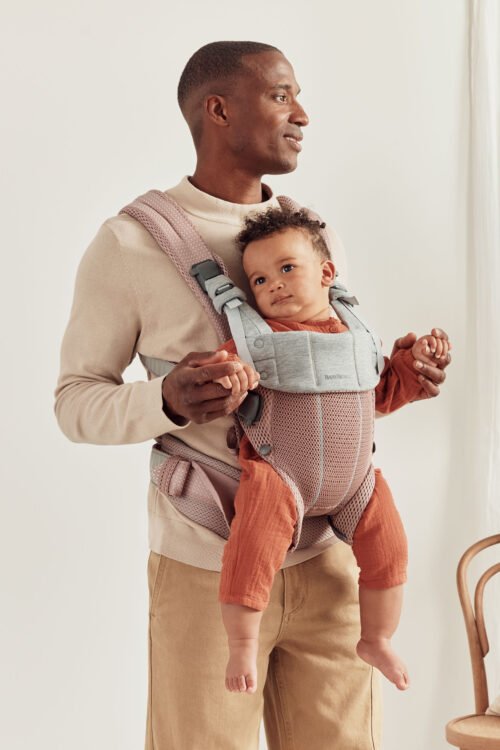 BabyBjörn Harmony 3D Mesh ķengursoma Dusty Pink