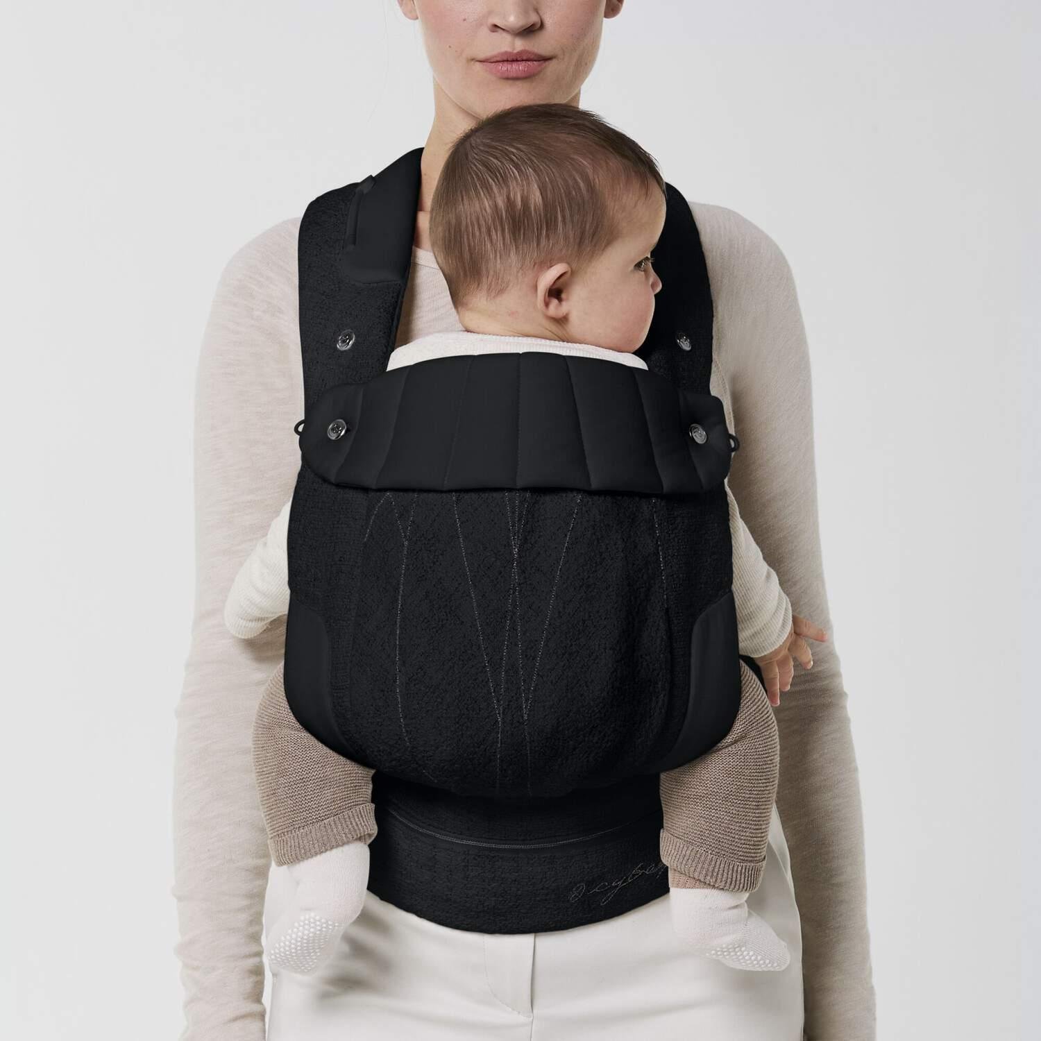 Cybex Coya ķengursoma Boucle Stone Black 2