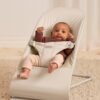 BabyBjörn Balance Soft šūpuļkrēsls – Light Beige Woven-Jersey, Tri-Fabric – foto 2