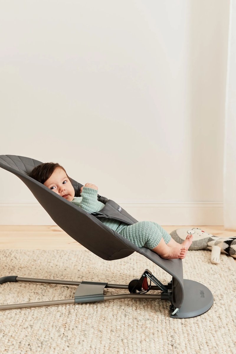 BabyBjörn Bliss šūpuļkrēsls – Anthracite Woven Classic – foto 3