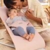 BabyBjörn Bliss šūpuļkrēsls – Light Pink Woven Melange – foto 2