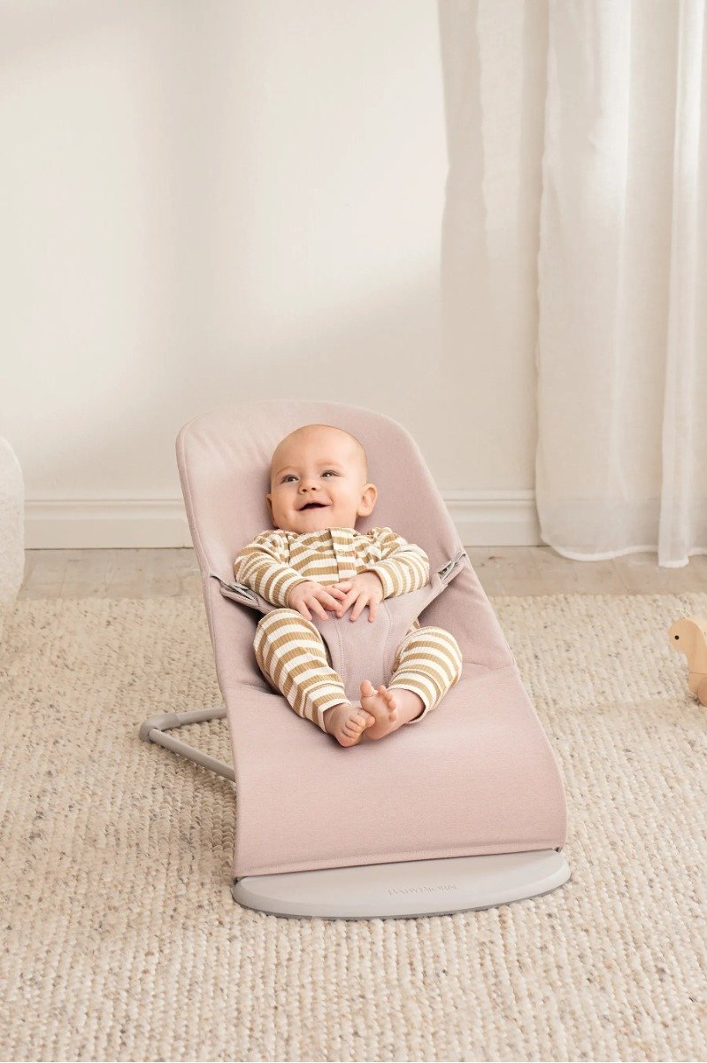 BabyBjörn Bliss šūpuļkrēsls – Light Pink Woven Melange – foto 3