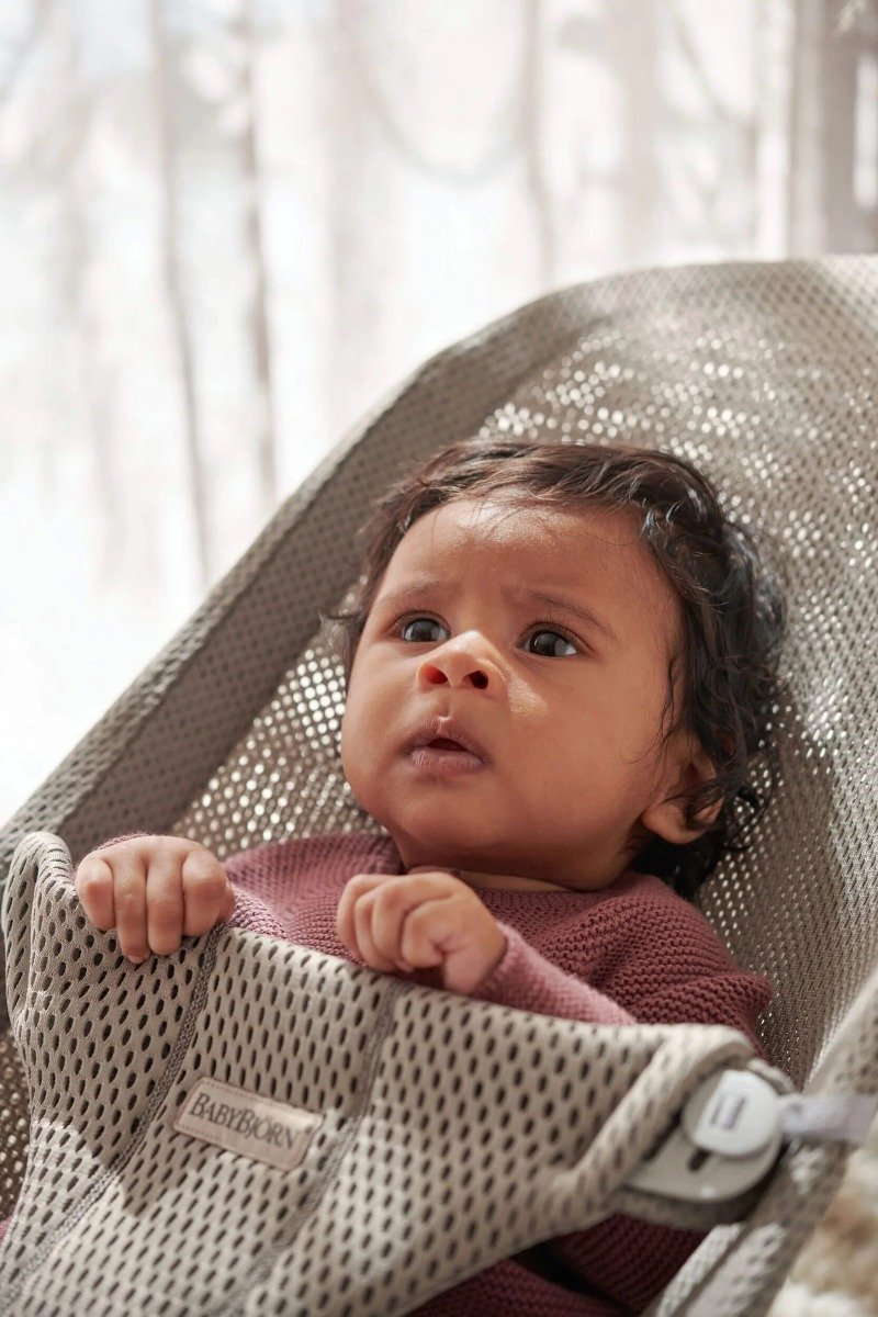 BabyBjörn Bliss šūpuļkrēsls – Grey Beige Mesh – foto 3