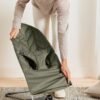 BabyBjörn Bliss šūpuļkrēsls – Dark Green Woven Petal Quilt – foto 4
