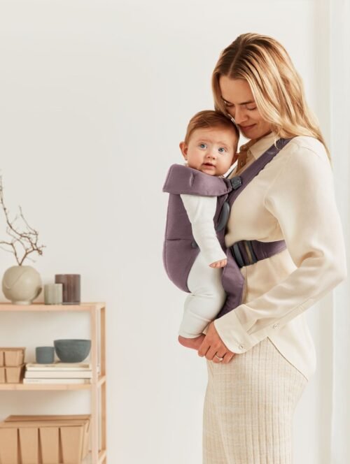 BabyBjörn Mini Cotton ķengursoma Dark Purple