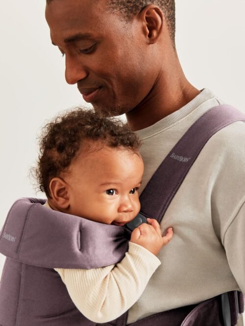 BabyBjörn Mini Cotton ķengursoma Dark Purple