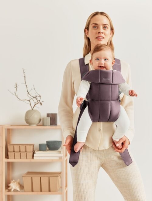 BabyBjörn Mini Cotton ķengursoma Dark Purple