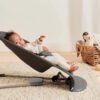 BabyBjörn Bliss šūpuļkrēsls – Anthracite Woven Petal – foto 3
