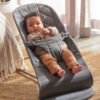 BabyBjörn Bliss šūpuļkrēsls – Anthracite Woven Petal – foto 5