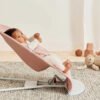 BabyBjörn Bliss šūpuļkrēsls – Dusty Pink Woven Petal – foto 3