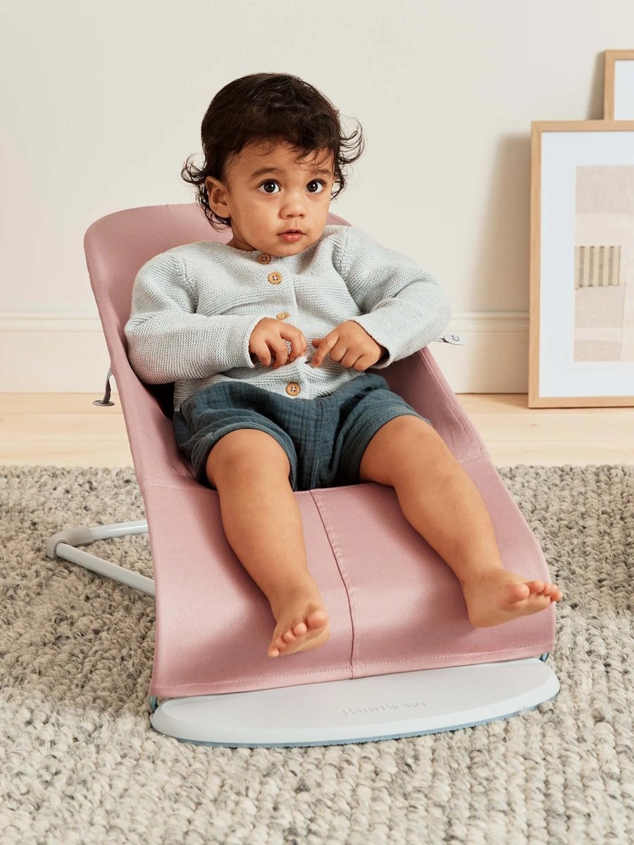 BabyBjörn Bliss šūpuļkrēsls – Dusty Pink Woven Petal – foto 4