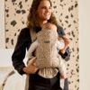 BabyBjörn Mini Woven ķengursoma Beige-Dark Grey