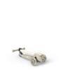 Pelēks Scoot and Ride Highwaykick 3S skrejritenis ar trim riteņiem un regulējamu stūri