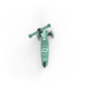 Zaļš Scoot and Ride Highwaykick 3S skrejritenis ar trim riteņiem un plata stūre