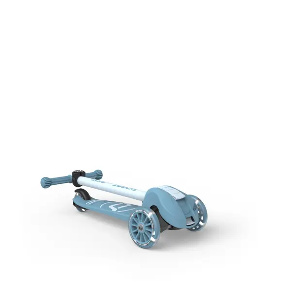 Zils Scoot and Ride Highwaykick 3S skrejritenis ar trim riteniem un regulējamu stūri
