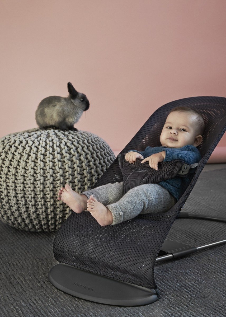 BabyBjörn Bliss šūpuļkrēsls – Anthracite Mesh – foto 7