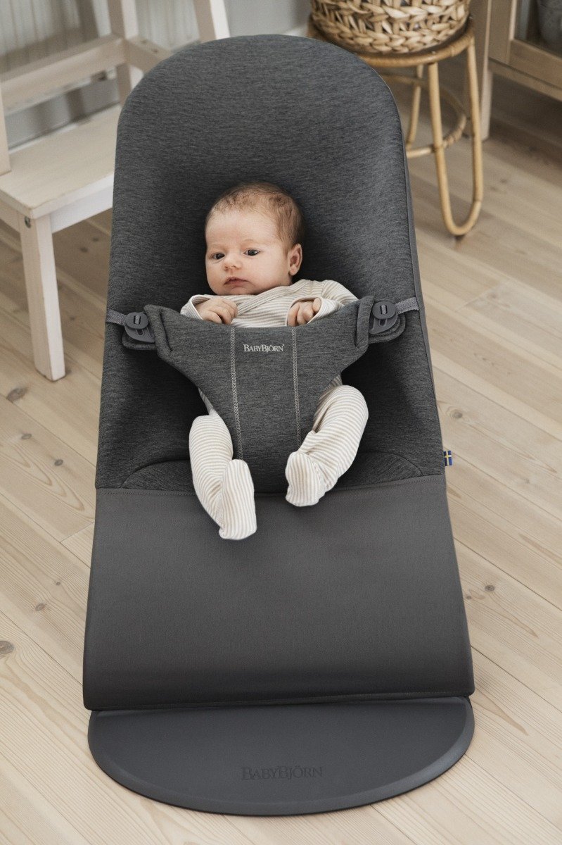 BabyBjörn Bliss šūpuļkrēsls – Charcoal Grey Jersey – foto 7