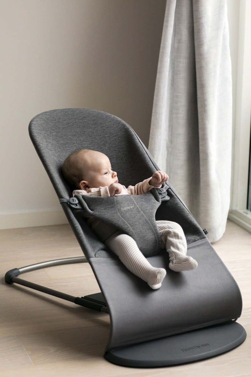 BabyBjörn Bliss šūpuļkrēsls – Charcoal Grey Jersey – foto 5