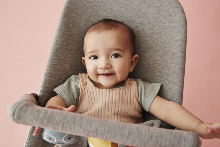 BabyBjörn Bliss šūpuļkrēsls – Light Grey Jersey – foto 5