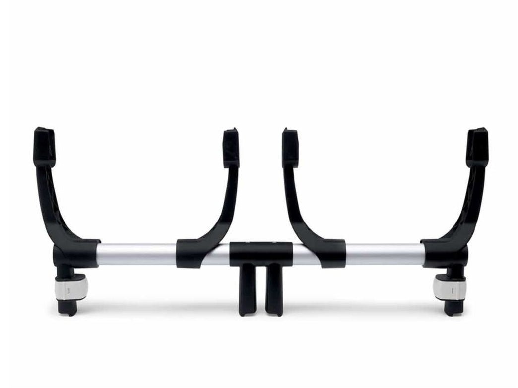 Bugaboo Donkey Twin adapteri autokrēsliņam, melns un sudraba, divu sēdekļu stiprinājums, autokrēsliņš